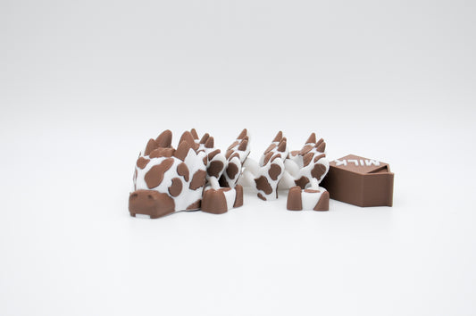 Brown Cow Dragon 3D printed figure