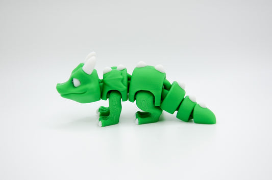 Mini Dragon green colorway 3D printed figure