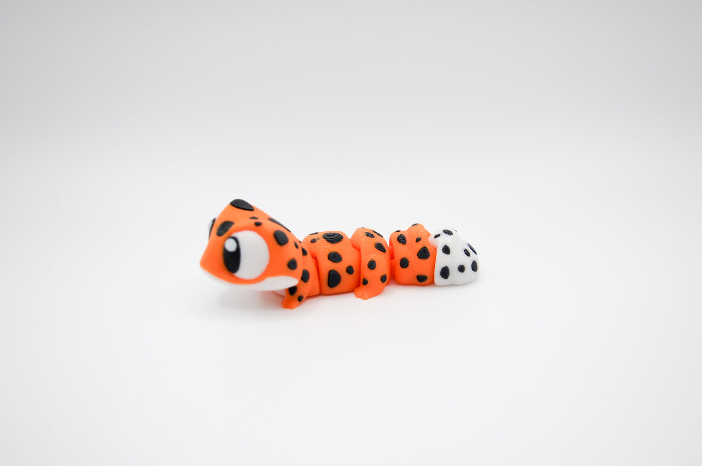 Mini gecko orange 3D printed figure