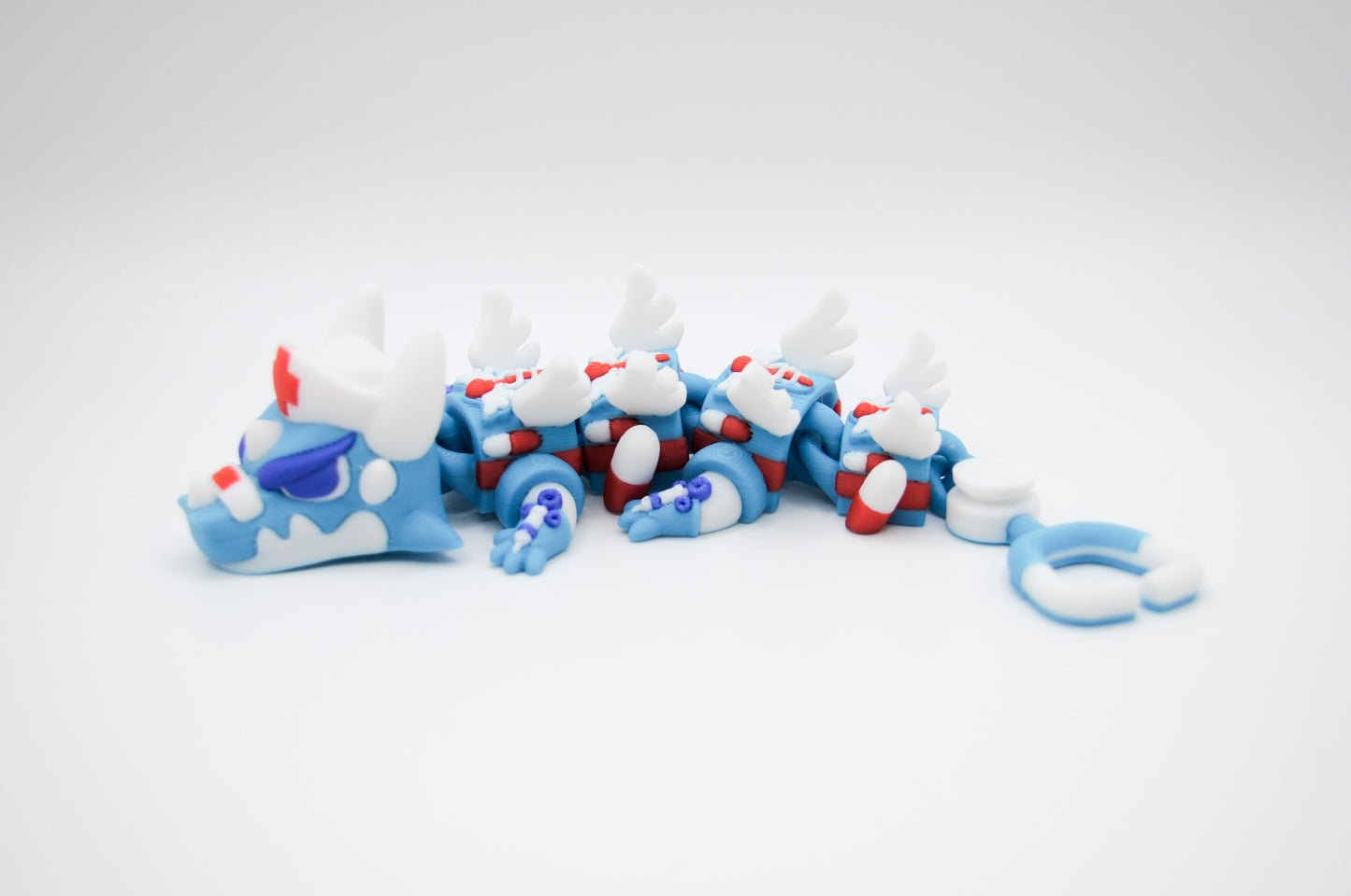 Nurse themed articulated dragon 3D printed figure