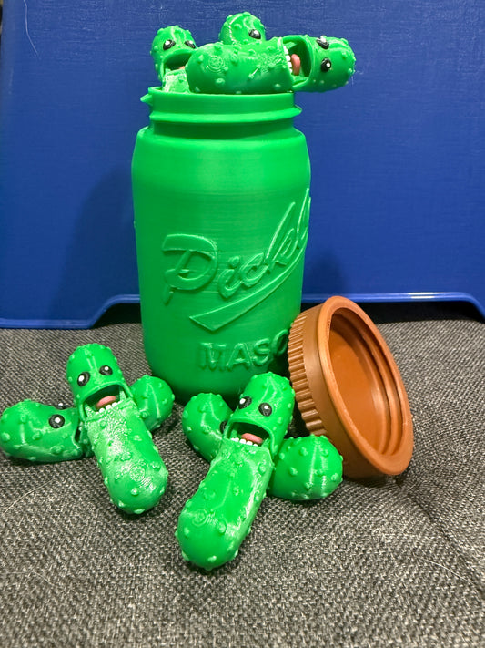 Pickle Jar with Screaming Pickles