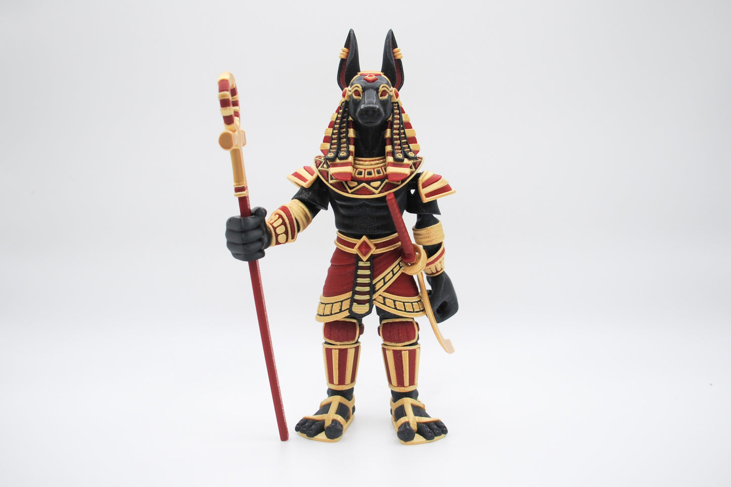 Articulated Anubis 3D printed figure by InnovaShawn
