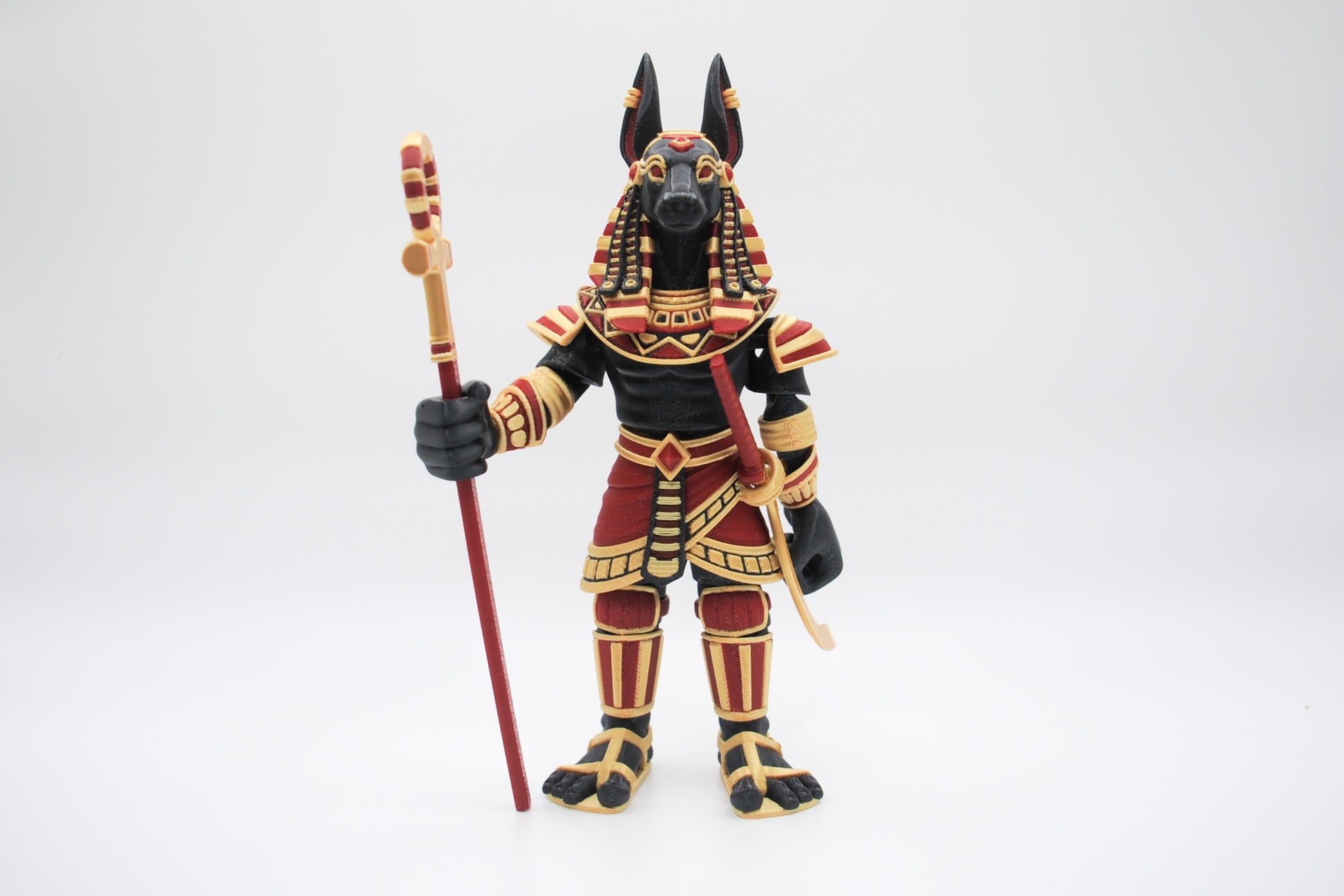 Articulated Anubis 3D printed figure by InnovaShawn