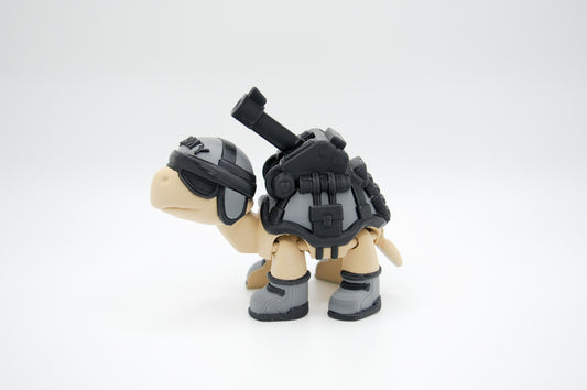 Army themed hybrid turtle 3D printed figure by InnovaShawn