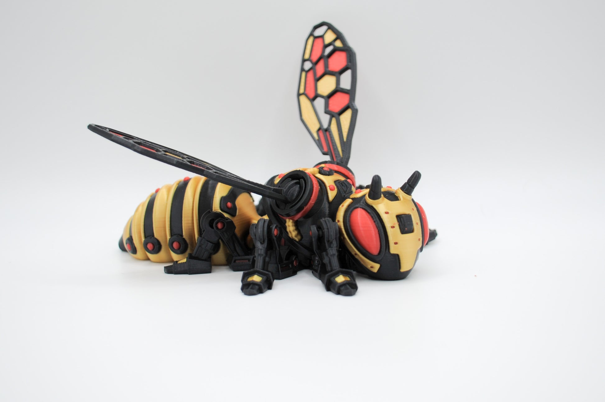 Articulated wasp 3D printed figure