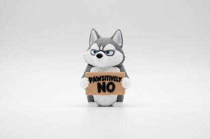 Husky AWA sign reading Absolutely No