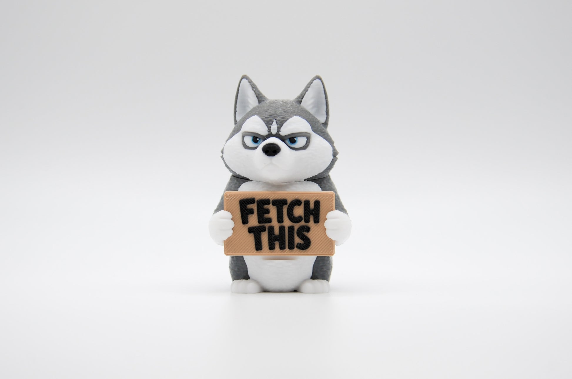 Husky AWA sign reading Fetch This