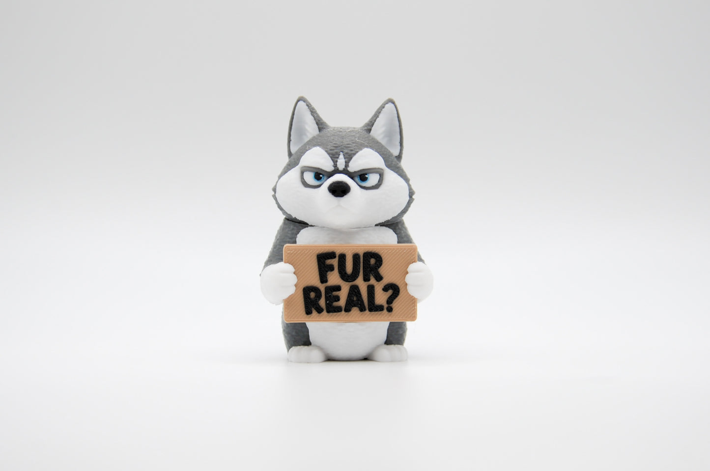 Husky AWA sign reading Fur Real