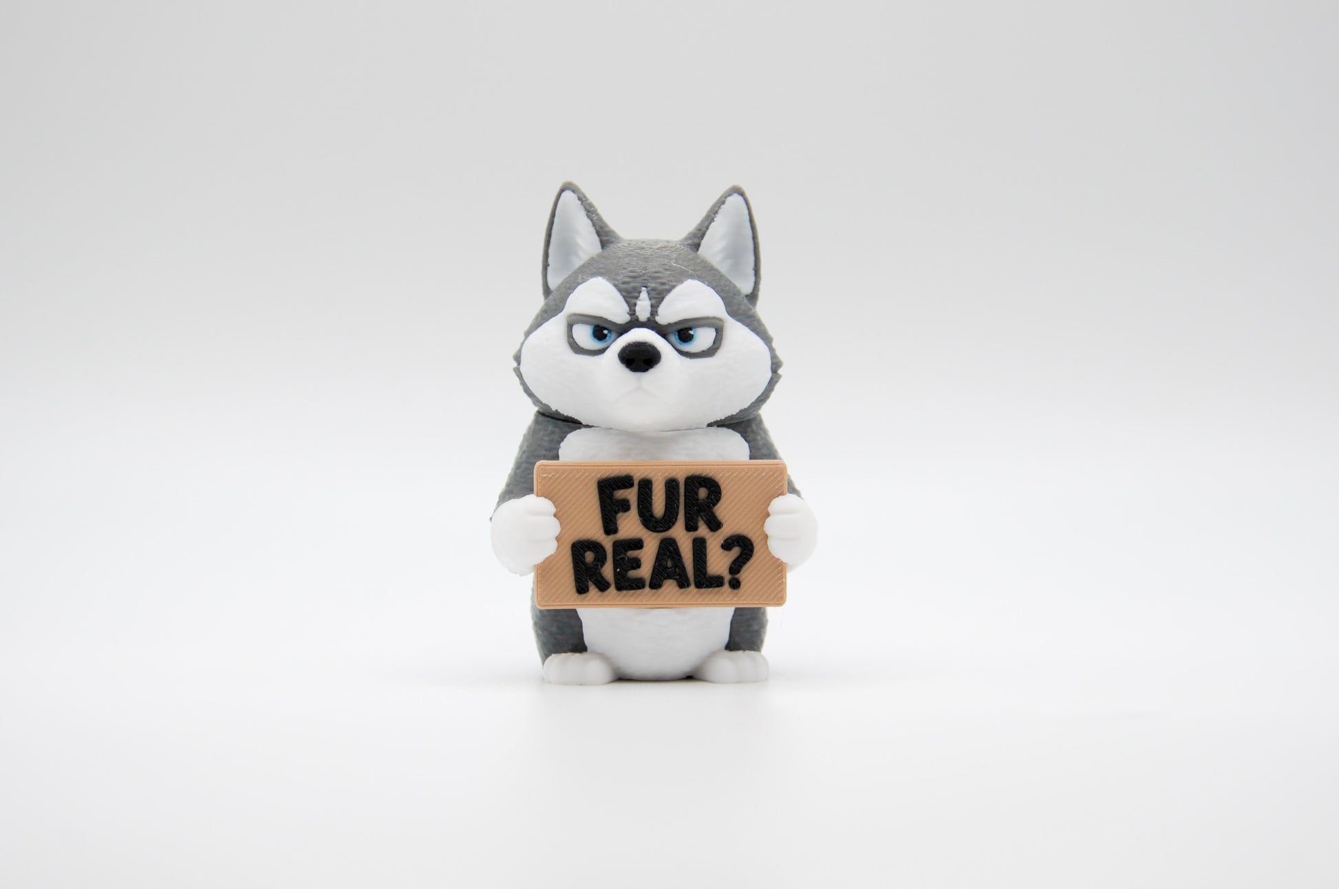 Husky AWA sign reading Fur Real