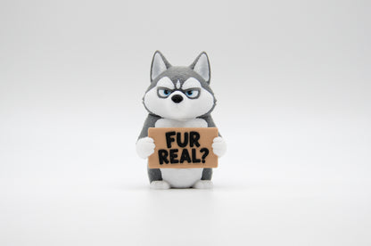 Husky AWA sign reading Fur Real