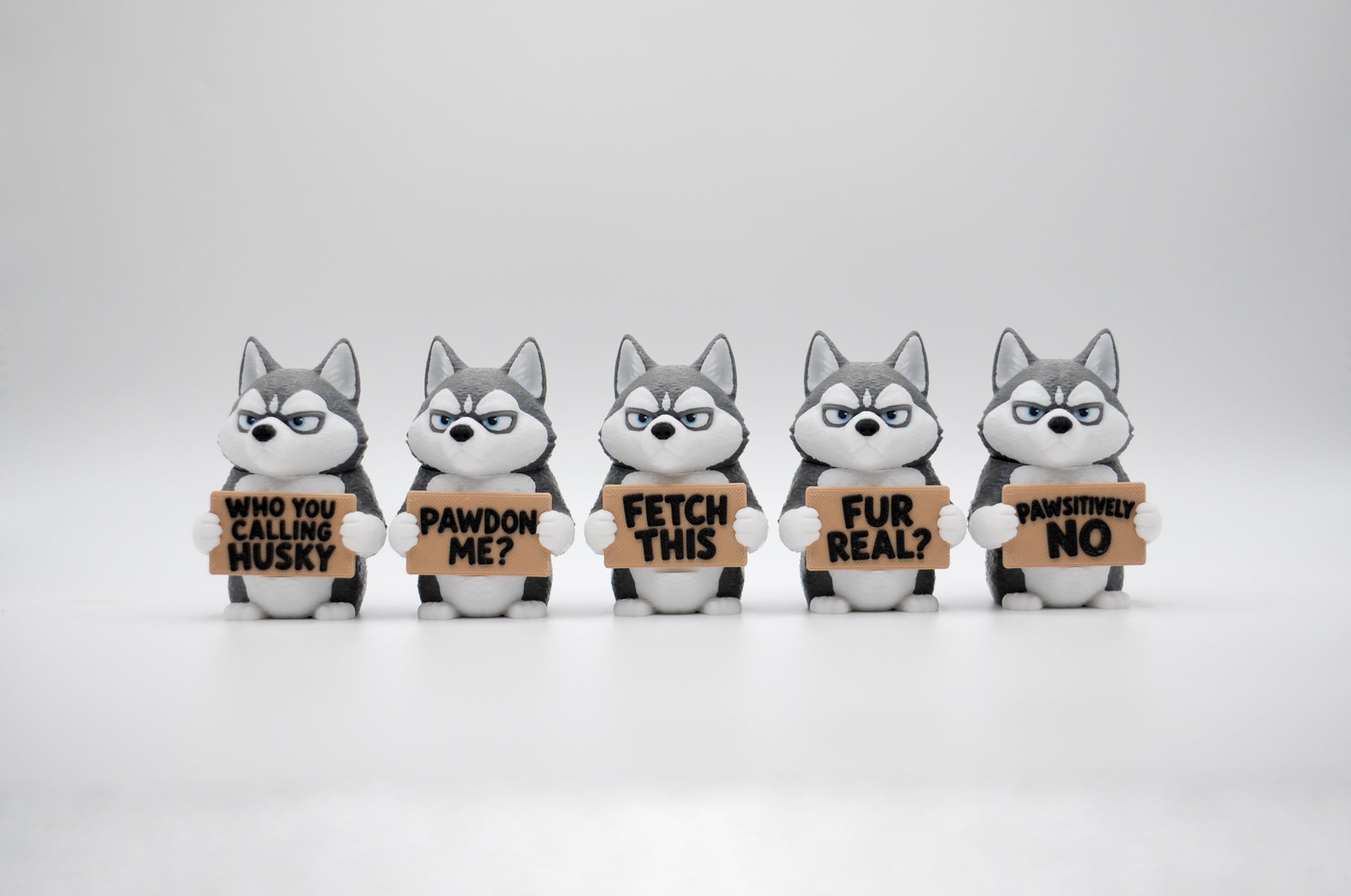 Animals with Attitude husky sign group
