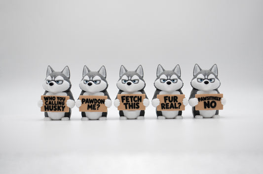 Animals with Attitude husky sign group