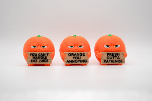 Animals with Attitude orange sign group