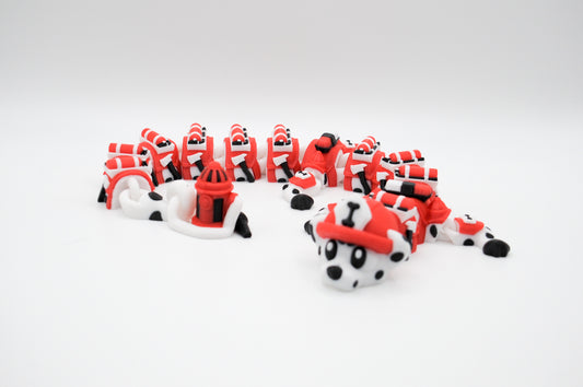 Dalmation Dragon articulated 3D printed figure
