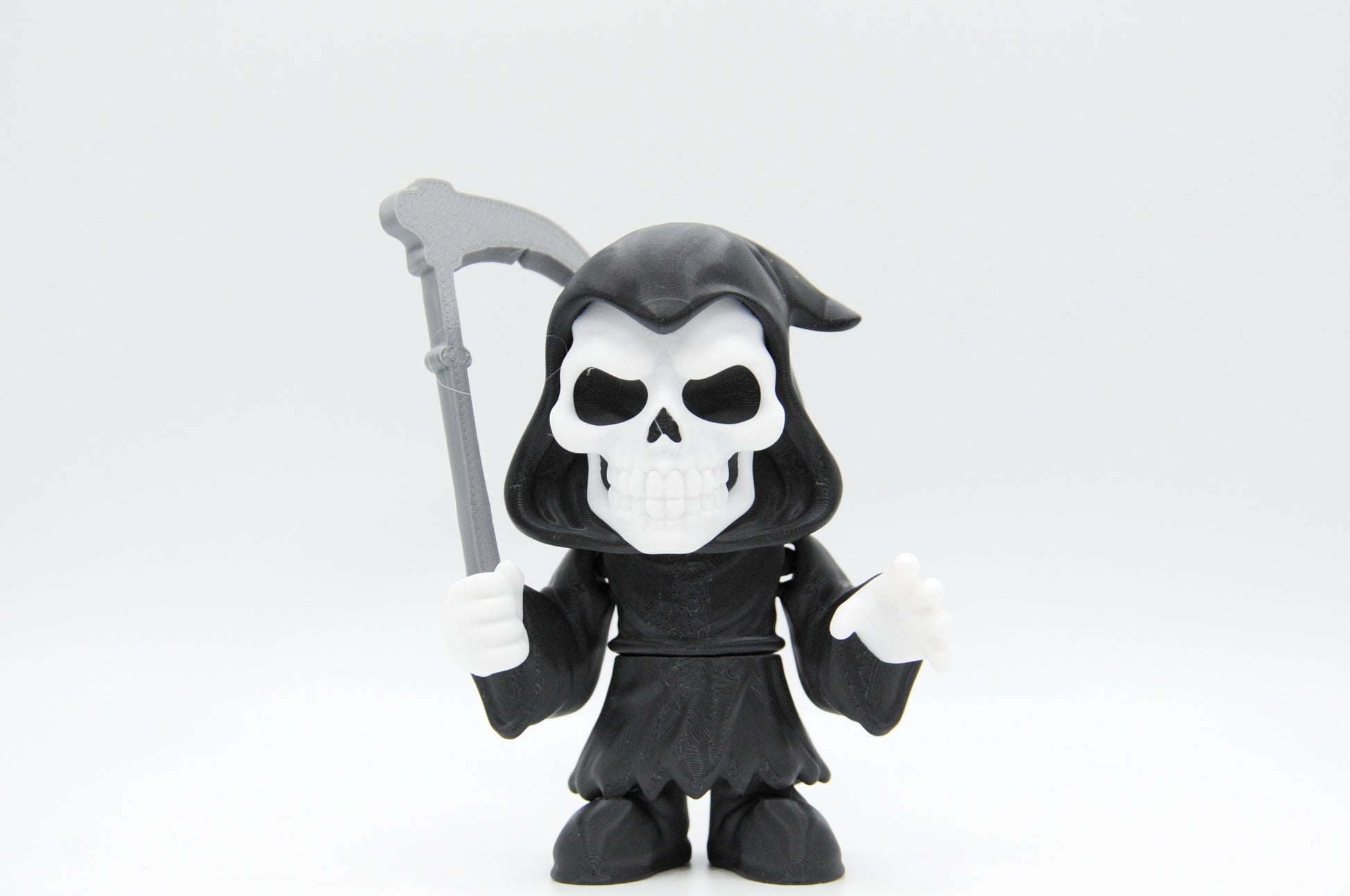 Grim Reaper 3D printed figure with scythe