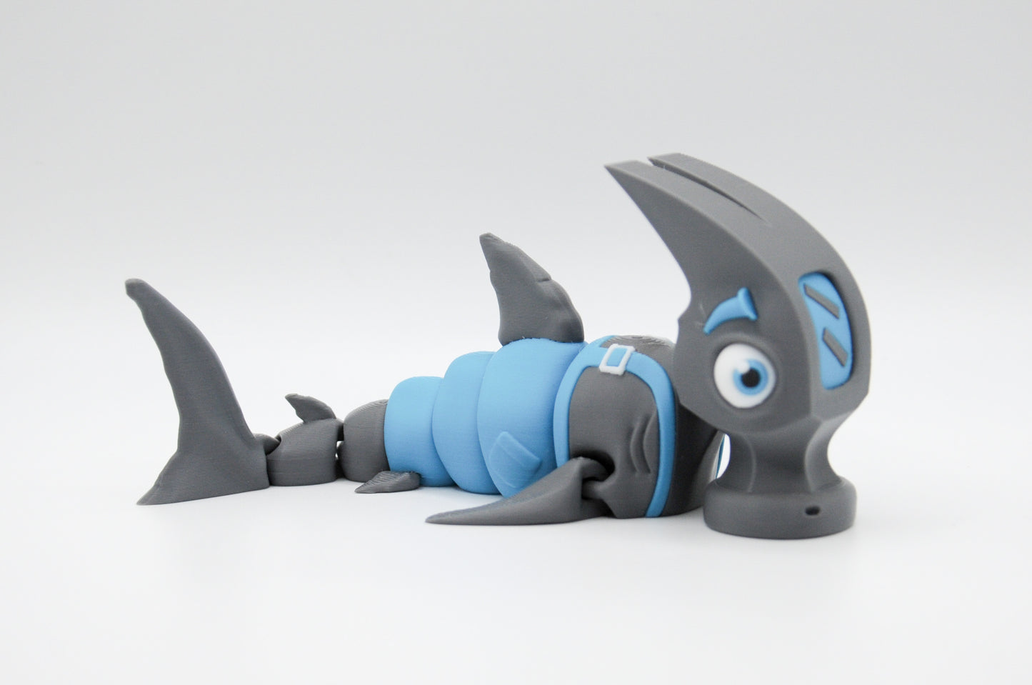 Hammerhead shark articulated dragon 3D printed figure