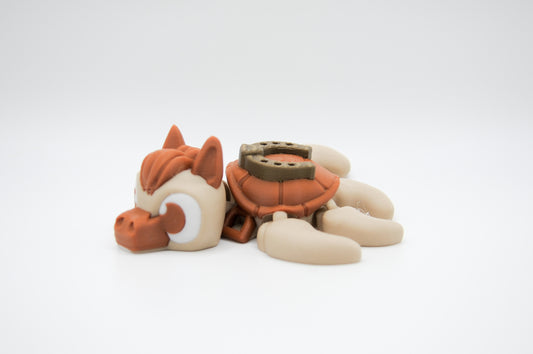 Horse hybrid turtle 3D printed figure