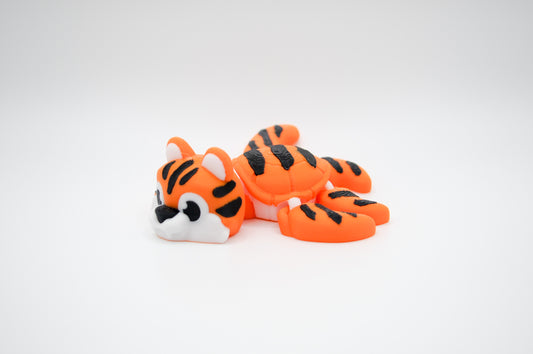 Tiger hybrid turtle 3D printed figure