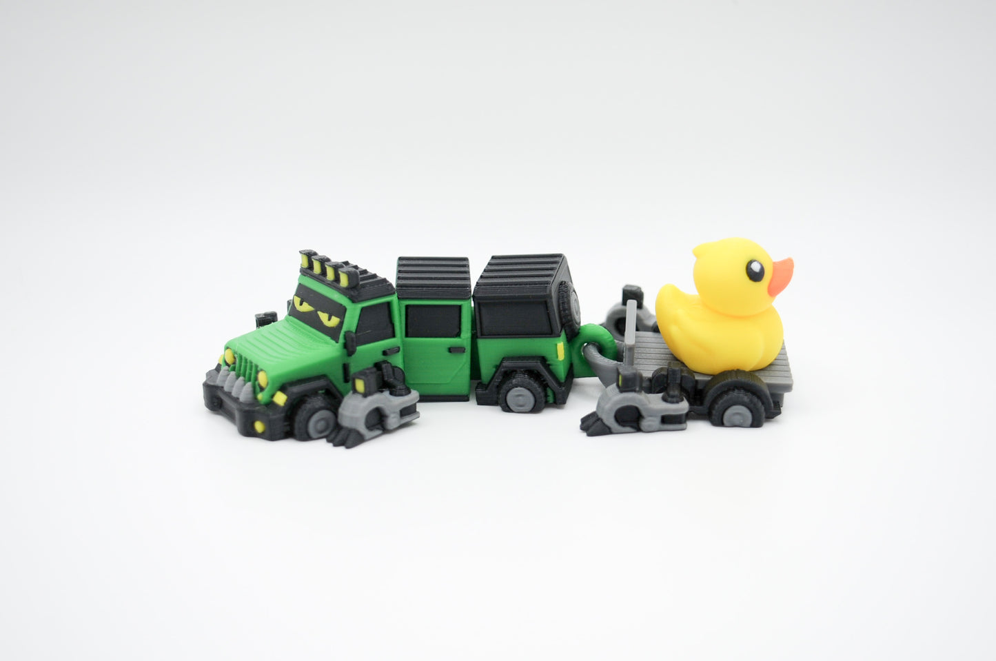 Green Jeep Dragon articulated 3D printed figure