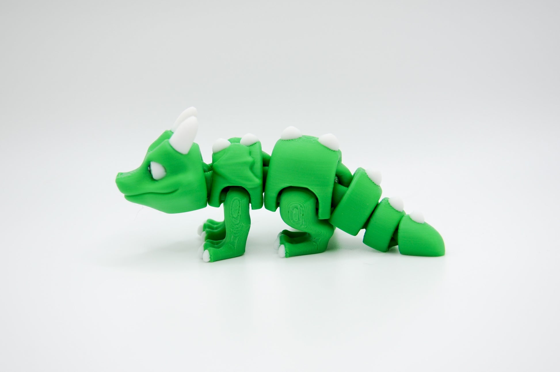 Mini Dragon green colorway 3D printed figure