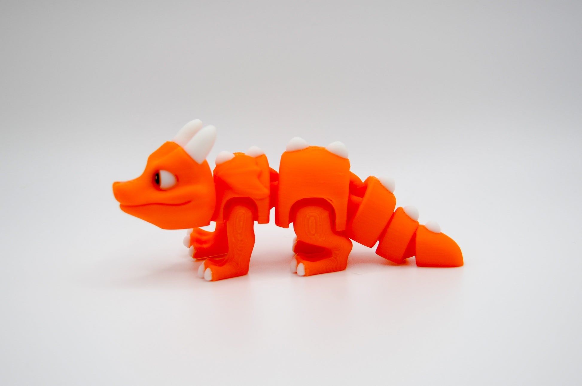 Mini Dragon orange colorway 3D printed figure