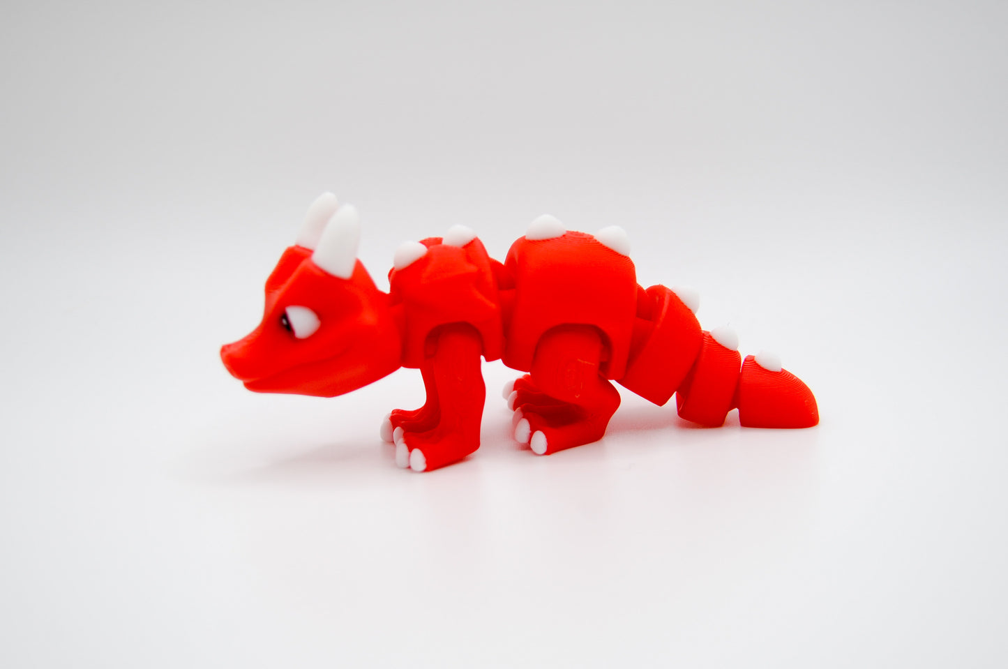 Mini Dragon red colorway 3D printed figure