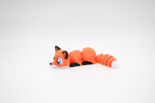 Mini fox orange 3D printed figure