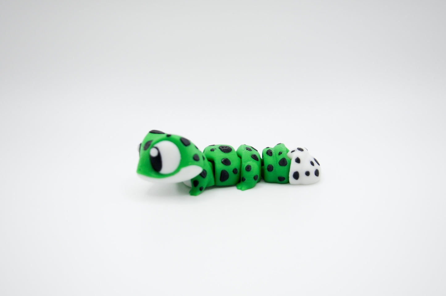 Mini gecko green 3D printed figure