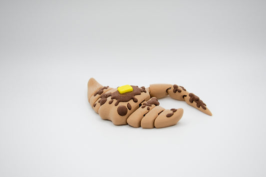 Pancake ray articulated 3D printed figure