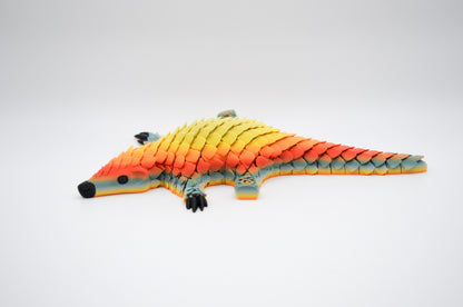 Pangolin Paint Splash 3D printed articulated figure