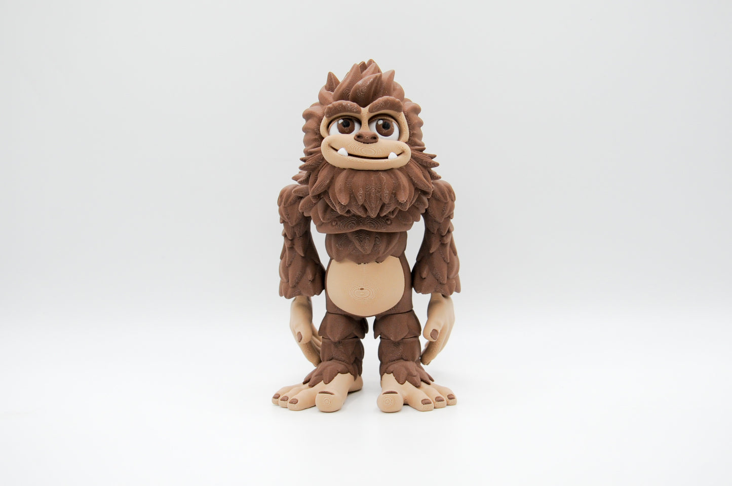 Sasquatch 3D printed figure front view