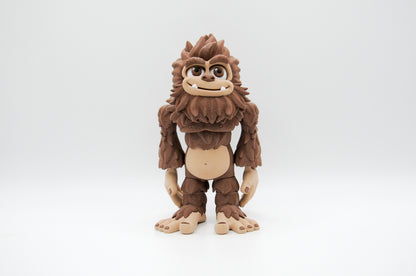 Sasquatch 3D printed figure front view