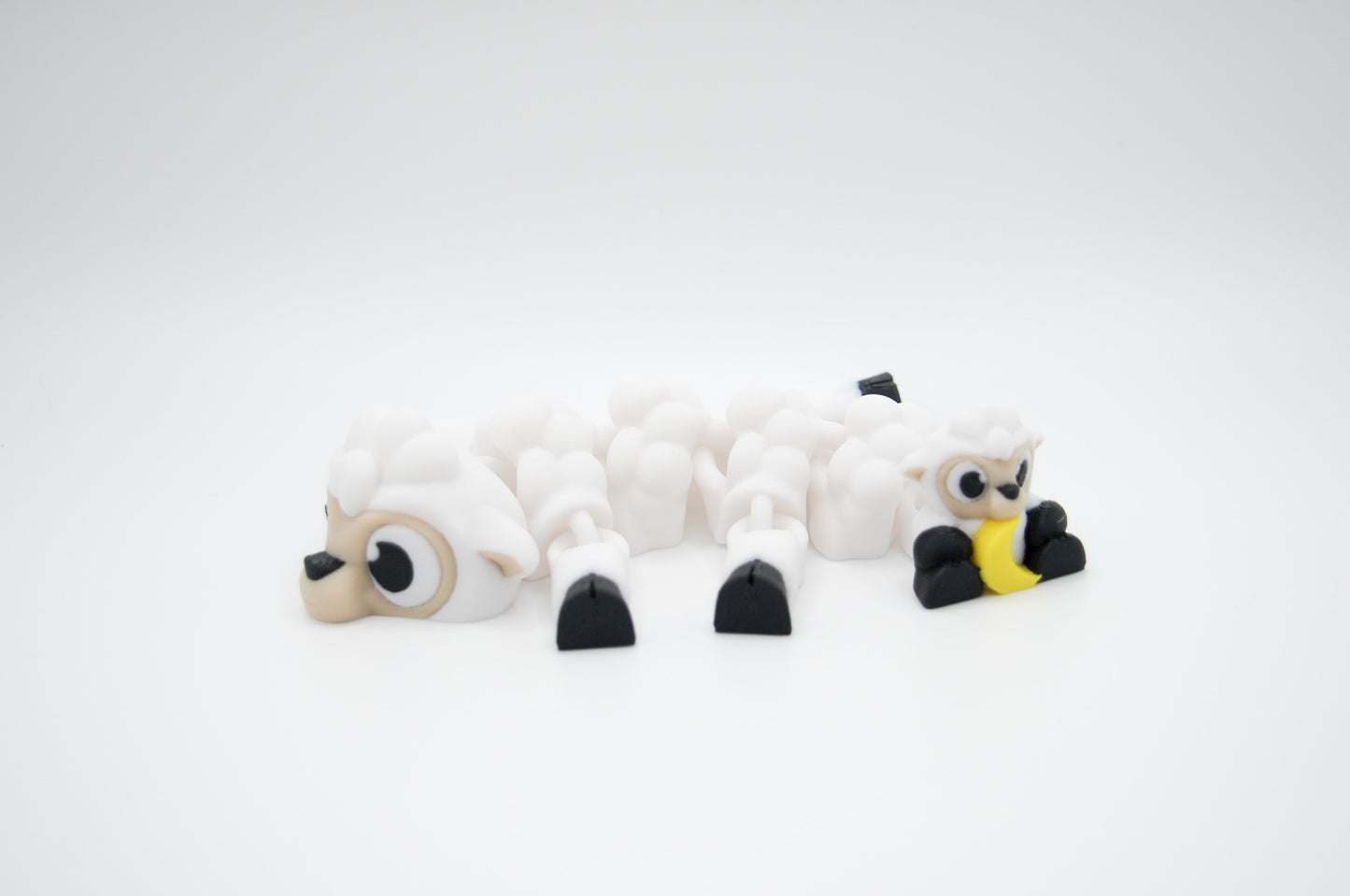 Sheep themed articulated dragon 3D printed figure