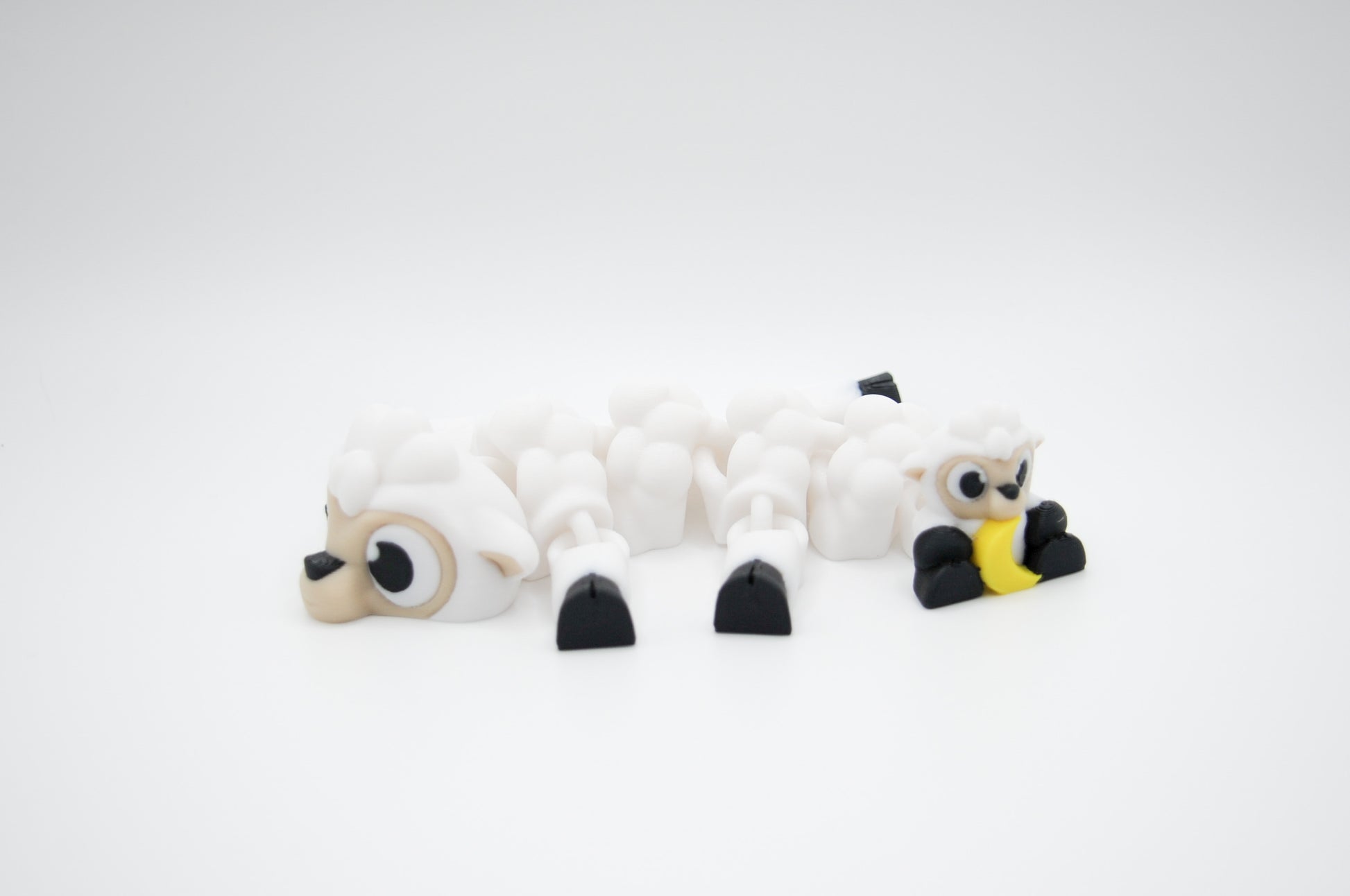 Sheep themed articulated dragon 3D printed figure